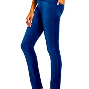 LANDS’ END Size 10P Blue Mid Rise Slim Velvet Pants Jeans